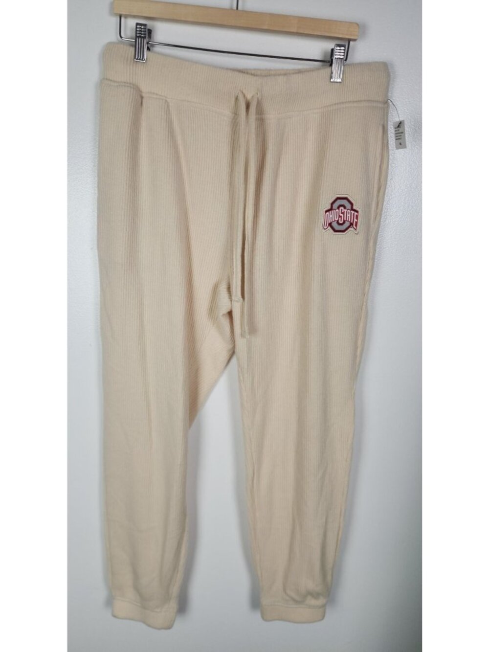 Wear by Erin Andrews Women's Sz. XL Cream Ohio State Joggers NWT